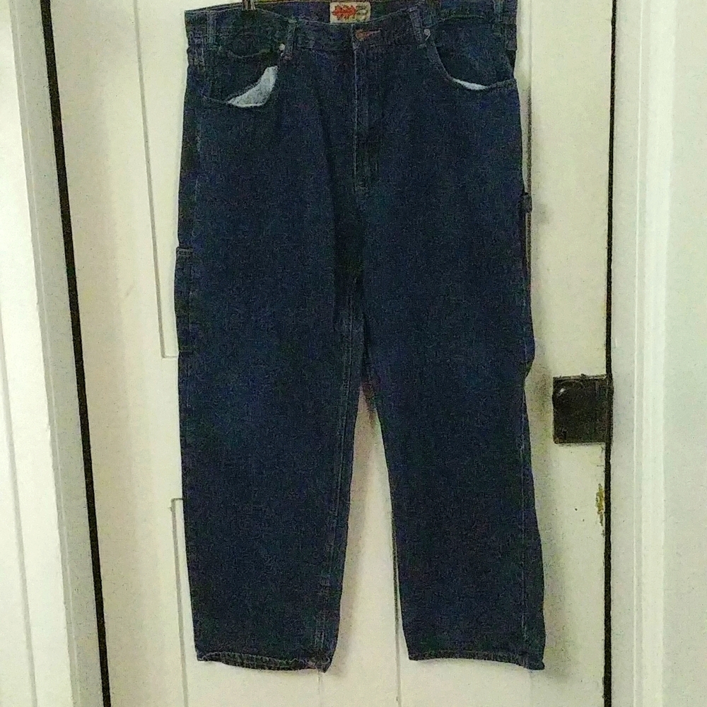 Mens Field and Forest Carpenter Jeans Blue 40x30